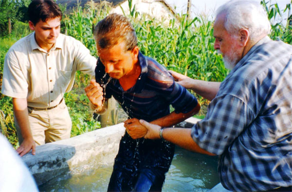 Baptism in a vegetable garden, Filiasi